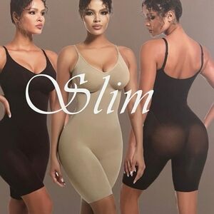 Slim Seamless Shaping Bodysuit - Black & Nude